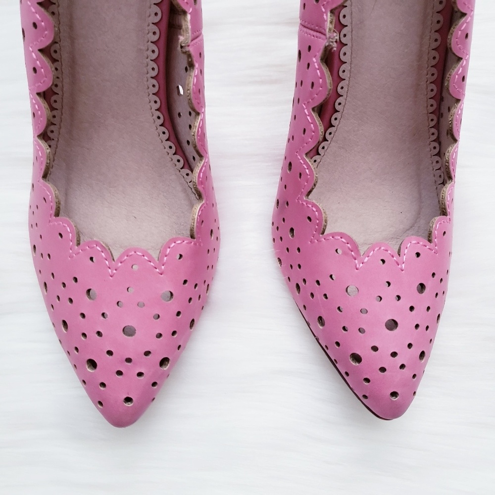 Madison by Shoedazzle Tamber Pink Perforated Pumps - Picture 2 of 7
